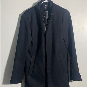 H&M Classy Black Peacoat - New!